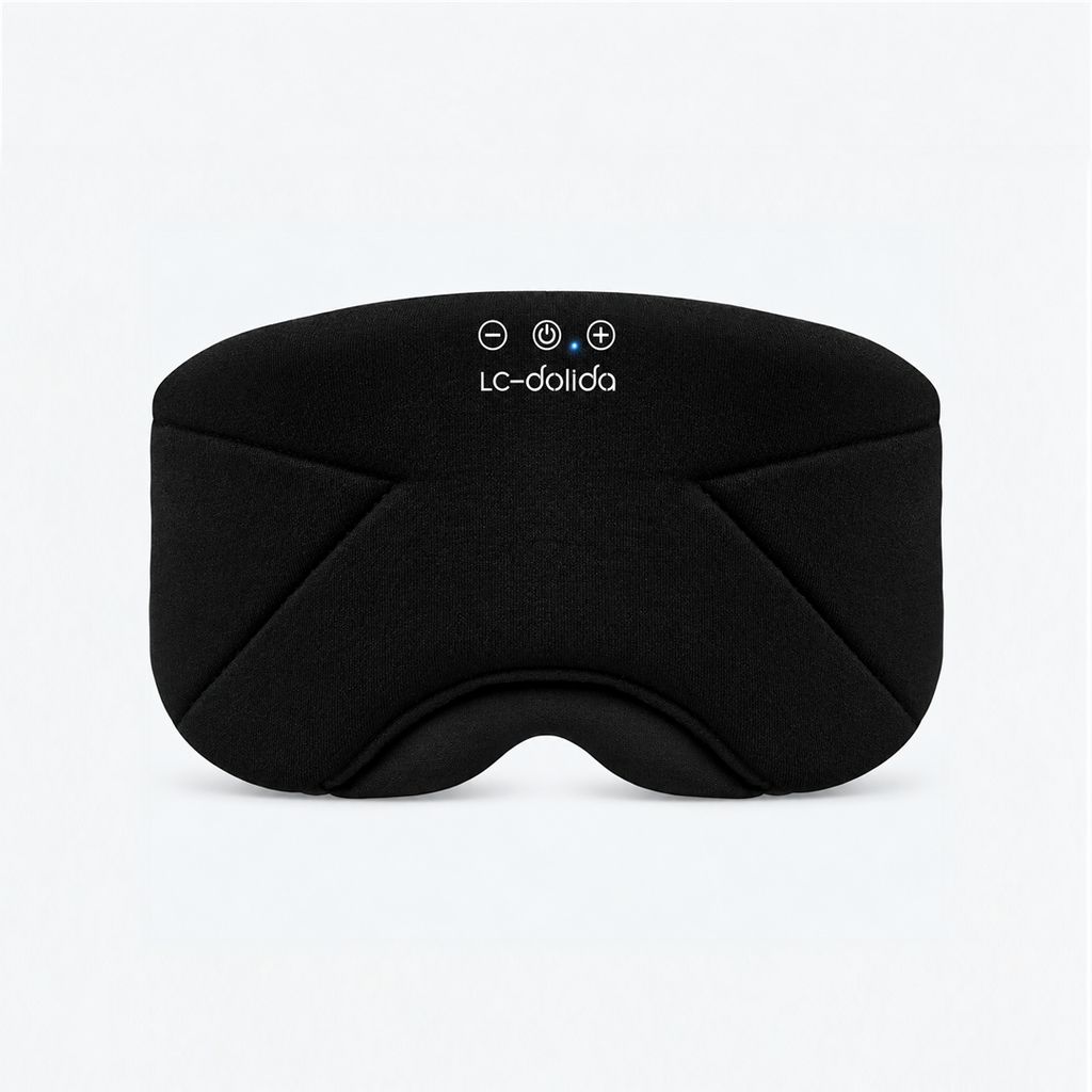 LC-dolida Bamboo Cotton Bluetooth Sleep Mask with Ear Cushions