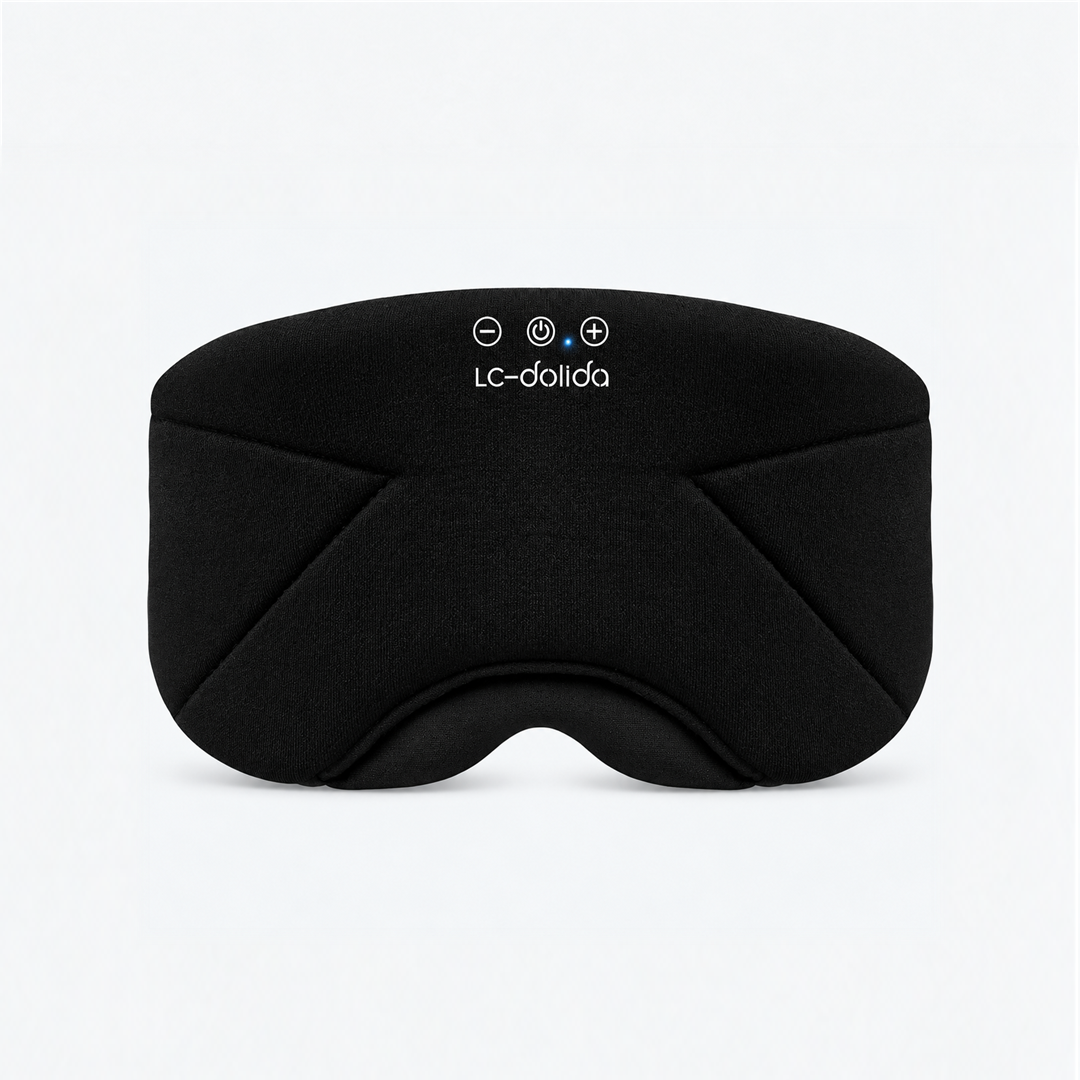 LC-dolida Bamboo Cotton Bluetooth Sleep Mask with Ear Cushions