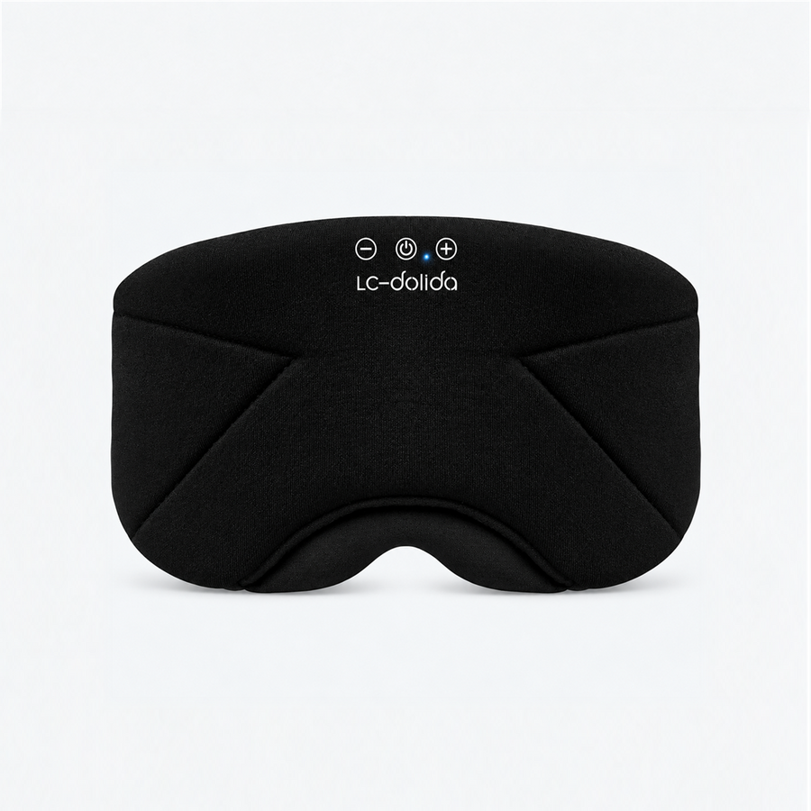 LC-dolida Bamboo Cotton Bluetooth Sleep Mask with Ear Cushions