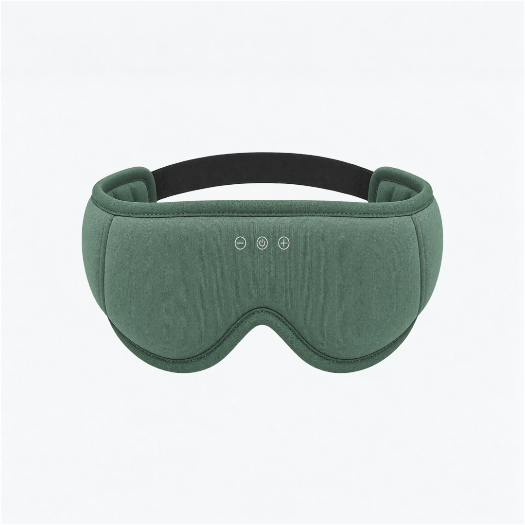 LC-dolida 3D Bamboo Cotton Bluetooth Sleep Mask with Detachable Cups