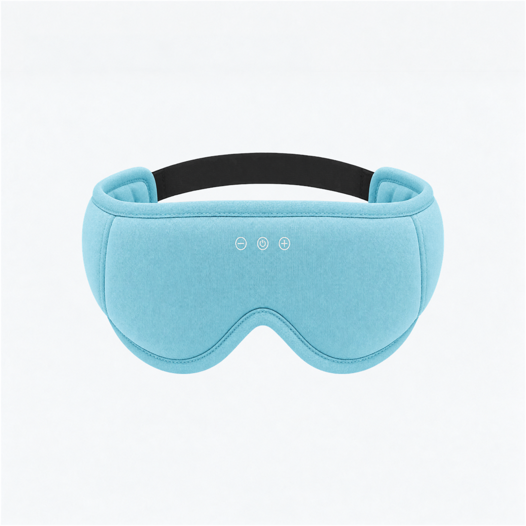 LC-dolida 3D Bamboo Cotton Bluetooth Sleep Mask with Detachable Cups