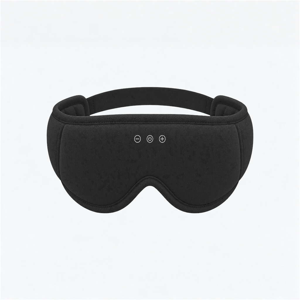 LC-dolida 3D Bamboo Cotton Bluetooth Sleep Mask with Detachable Cups