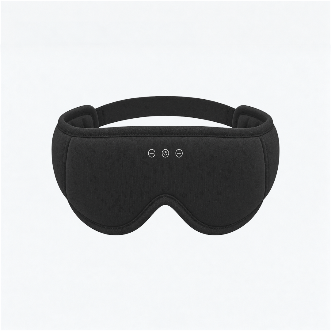 LC-dolida 3D Bamboo Cotton Bluetooth Sleep Mask with Detachable Cups