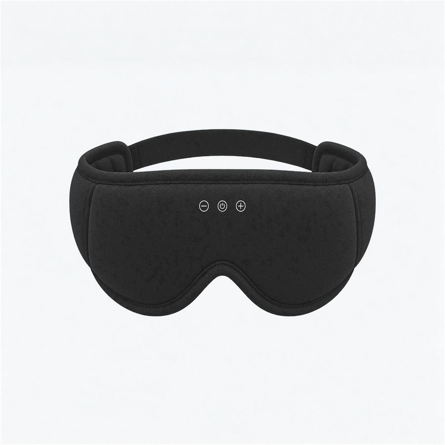 LC-dolida 3D Bamboo Cotton Bluetooth Sleep Mask with Detachable Cups